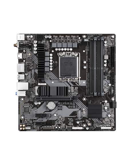 Gigabyte B760M DS3H AX DDR4 1.0 M/B Processor family Intel, Processor socket LGA1700, DDR4 DIMM, Memory slots 4, Supported hard 