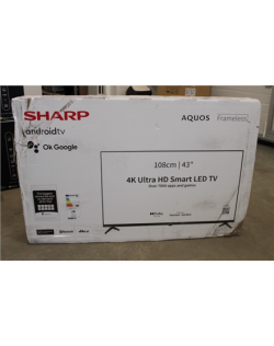 SALE OUT. Sharp 43FN2EA 43" (108cm) 4K Ultra HD Smart Android Frameless TV, Dolby Vision, Harman/Kardon Speakers Sharp 43FN2EA 4