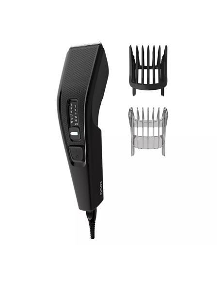 Philips Hair Clipper HC3510/15 Series 3000 Corded, Step precise 2 mm, 13, Black