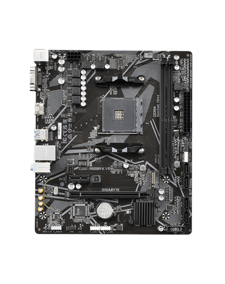 Gigabyte A520M K V2 1.0 M/B Processor family AMD, Processor socket AM4, DDR4 DIMM, Memory slots 2, Supported hard disk drive int