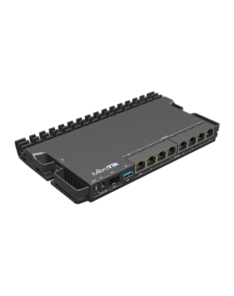 MikroTik RouterBOARD RB5009UPr+S+IN No Wi-Fi, Router Switch, Rack Mountable, 10/100/1000 Mbit/s, Ethernet LAN (RJ-45) ports 7, M