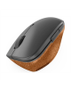 Lenovo Go Wireless Vertical Mouse Wireless optical, Storm grey with natural cork, USB-A, 1 x AA batteries (included)