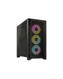 Corsair Tempered Glass PC Case iCUE 4000D RGB AIRFLOW Side window, Black, Mid-Tower, Power supply included No