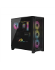 Corsair Tempered Glass PC Case iCUE 4000D RGB AIRFLOW Side window, Black, Mid-Tower, Power supply included No
