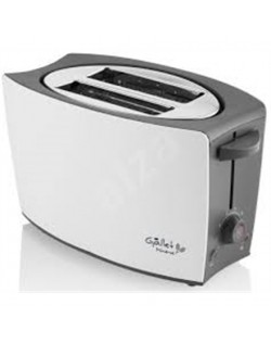 Gallet Toaster GALGRI219 White/Grey, Plastic, Number of slots 2, Number of power levels 8 levels