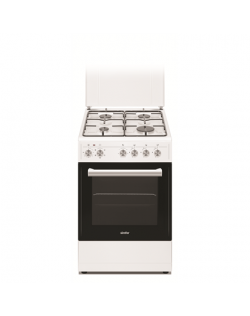 Simfer Cooker 5405SERBB Hob type Gas, Oven type Electric, White, Width 50 cm, Electronic ignition, 43 L, Depth 60 cm