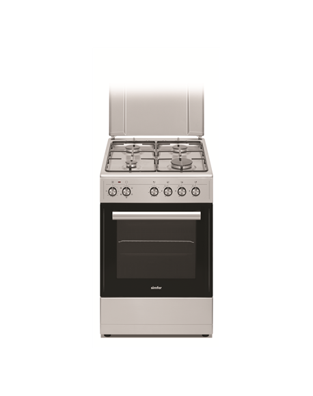 Simfer Cooker 5405SERGG Hob type Gas, Oven type Electric, Inox, Width 50 cm, Electronic ignition, 43 L, Depth 60 cm