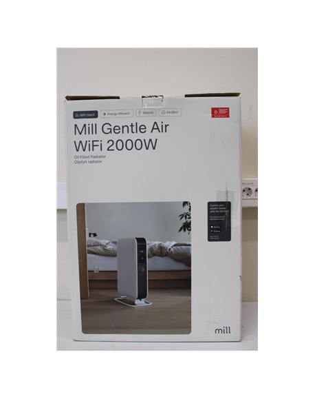SALE OUT. Mill Heater OIL2000WIFI3 GEN3 Oil Filled Radiator 2000 W Number of power levels 3 Suitable for rooms up to 24 m² White