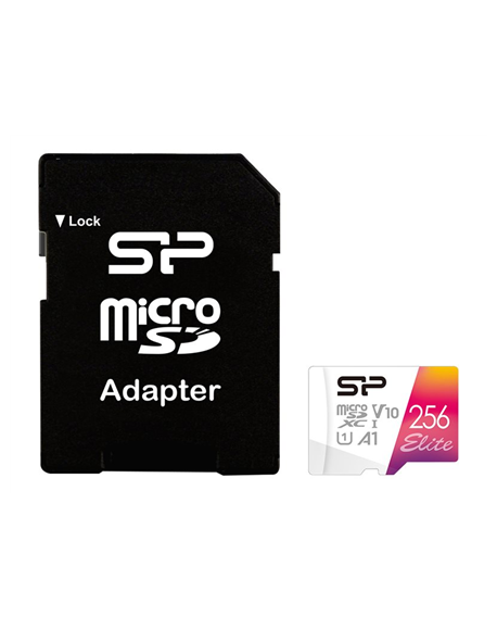 Silicon Power microSDHC UHS-I Memory Card Elite 256 GB microSDHC/SDXC Flash memory class 10