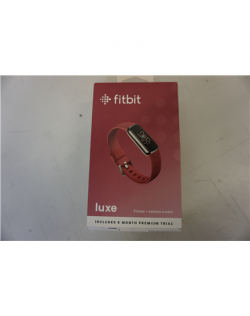 SALE OUT. Fitbit Luxe Fitness tracker, Platinum/Orchide Fitbit Luxe Fitness tracker Touchscreen Heart rate monitor Activity monitoring 24/7 Waterproof Bluetooth DAMAGED PACKAGING,UNPACKED Platinum/Orchide