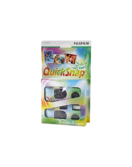 Fujifilm 7130786 QuickSnap 400 Disposable Flash Camera (Pack of 2) Fujifilm