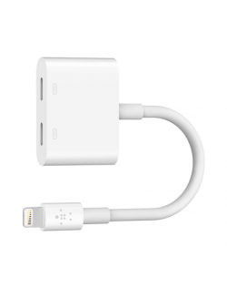 Belkin Lightning Audio + Charge RockStar Cable, 11.5 cm, White F8J198btWHT