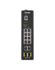 D-LINK DIS-200G-12PS L2 Managed Industrial Switch with 10 10/100/1000Base-T and 2 1000Base-X SFP ports D-Link Switch DIS-200G-12