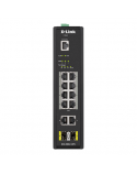 D-LINK DIS-200G-12PS L2 Managed Industrial Switch with 10 10/100/1000Base-T and 2 1000Base-X SFP ports D-Link Switch DIS-200G-12PS Managed L2 Wall mountable