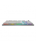Dell Alienware Tri-Mode AW920K Wireless Gaming Keyboard AlienFX per-key RGB / 16.8 million colors Hot Keys: Programmable, rocker switch and dial RGB LED light US Wireless Lunar Light CHERRY MX Red Bluetooth Wireless connection Numeric keypad