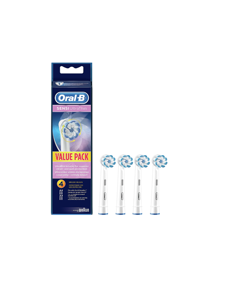 Oral-B Replaceable toothbrush heads EB60-4 Sensi UltraThin Heads For adults Number of brush heads included 4 Number of teeth bru