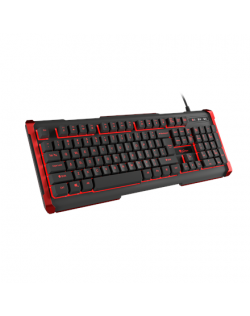 Genesis Rhod 420 Gaming keyboard, US, Wired, Red/Black