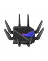 Asus Wifi 6 802.11ax Quad-band Gigabit Gaming Router ROG GT-AXE16000 Rapture 802.11ax 1148+4804+4804+48004 Mbit/s 10/100/1000 Mbit/s Ethernet LAN (RJ-45) ports 4 Mesh Support Yes MU-MiMO Yes No mobile broadband Antenna type External/Internal 1xUSB 3.2, 1x USB 2.0