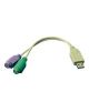 Logilink Adapter USB to PS/2 x2 :. USB M 2x Mini DIN 6-pin FM 0.2 m