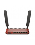 MikroTik Router L009UiGS-2HaxD-IN 802.11ax 10/100/1000 Mbit/s Ethernet LAN (RJ-45) ports 8 Mesh Support No MU-MiMO No No mobile broadband Antenna type External 1x USB 3.0 type A