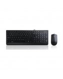 Lenovo USB Combo Keyboard & Mouse 300 Keyboard and Mouse Combo A keyboard & mouse combo that features a modern, space-saving design giving your desk a clean and stylish appeal. To go along with its design, the keyboard features a waterproof exterior keeping away accidental spills. Matching its practical mate, the full-size mouse is an ergonomic masterpiece – all-day comfort at your fingertips English Wired Via USB 1.8 m Black