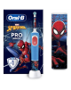 Oral-B Electric Toothbrush with Travel Case Vitality PRO Kids Spiderman Rechargeable For children Number of brush heads included