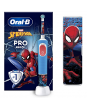 Oral-B Electric Toothbrush with Travel Case Vitality PRO Kids Spiderman Rechargeable For children Number of brush heads included 1 Blue Number of teeth brushing modes 2