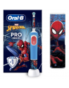 Oral-B Electric Toothbrush with Travel Case Vitality PRO Kids Spiderman Rechargeable For children Number of brush heads included 1 Blue Number of teeth brushing modes 2