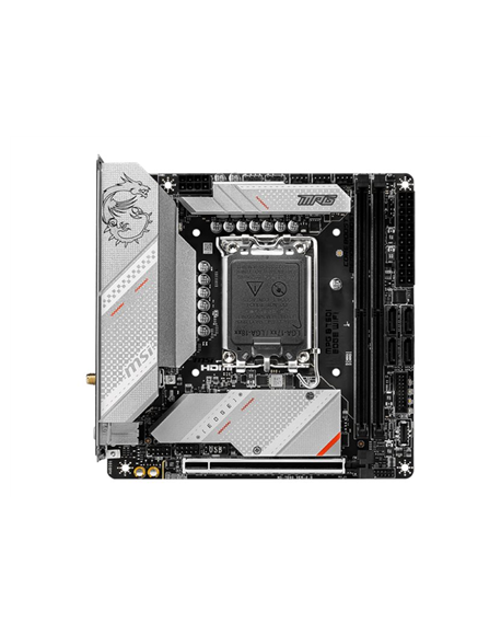 MSI MPG B760I EDGE WIFI Processor family Intel Processor socket LGA1700 DDR5 DIMM Memory slots 2 Supported hard disk drive inter