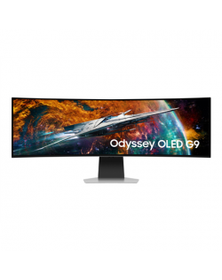Samsung Odyssey OLED G9 G95SC Monitor LS49CG950SUXDU 49 " QHD 32:9 0.03 ms 250 cd/m² Silver HDMI ports quantity 1 240 Hz