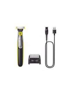 Philips Face Shaver/Trimmer QP2734/20 OneBlade 360 Operating time (max) 60 min Wet & Dry Lithium Ion Black/Green