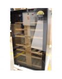 SALE OUT. Caso WineExclusive 66 Smart Wine Cooler, Free standing, Height 108 cm, Up to 66 bottles, Compressor technology, Black Caso Smart Wine Cooler WineExclusive 66 Energy efficiency class G Free standing Bottles capacity bottles Cooling type Compressor technology Black SMALL SCRATCH ON LEG,DENT AT THE TOP