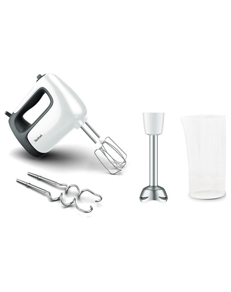 TEFAL Hand Mixer PrepMix+ HT462138 500 W Number of speeds 5 Turbo mode White