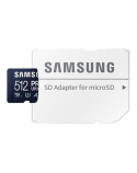 Samsung MicroSD Card PRO Ultimate 512 GB microSDXC Memory Card Flash memory class U3, V30, A2 SD adapter