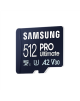 Samsung MicroSD Card PRO Ultimate 512 GB microSDXC Memory Card Flash memory class U3, V30, A2 SD adapter