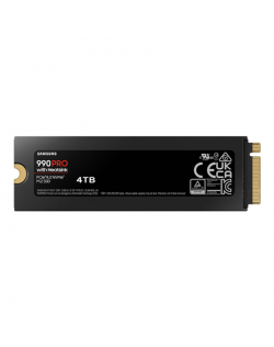 Samsung 990 PRO with Heatsink 4000 GB SSD form factor M.2 2280 SSD interface M.2 NVME Write speed 6900 MB/s Read speed 7450 MB/s