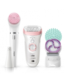 Braun Epilator Silk-épil Beauty Set 9 9/985 BS Operating time 50 min, Cordless, Number of speeds 2, White/Rose Gold