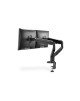 Digitus Desk Mount Universal Dual Monitor Mount with Gas Spring and Clamp Mount Swivel, height adjustment, rotate Black