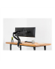 Digitus Desk Mount Universal Dual Monitor Mount with Gas Spring and Clamp Mount Swivel, height adjustment, rotate Black