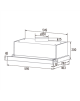 CATA Hood TFB-5160 WH Telescopic Energy efficiency class C Width 59.5 cm 300 m³/h Mechanical CSLED White