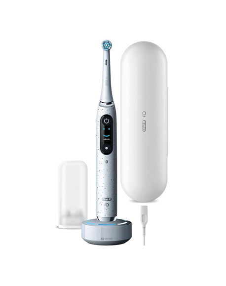 Oral-B Electric Toothbrush iO10 Series Rechargeable For adults Number of brush heads included 1 Stardust White Number of teeth b