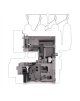 Singer Sewing Machine 14HD-854 Heavy Duty Serger Number of stitches 8 Grey