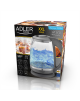 Adler Kettle AD 1286 Standard, 2200 W, 2 L, Plastic/ glass, Grey/ transparent, 360° rotational base