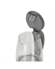Adler Kettle AD 1286 Standard, 2200 W, 2 L, Plastic/ glass, Grey/ transparent, 360° rotational base