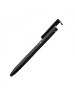 Fixed Pen With Stylus and Stand 3 in 1 Pencil Stylus for capacitive displays Stand for phones and tablets Black