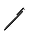 Fixed Pen With Stylus and Stand 3 in 1 Pencil Stylus for capacitive displays Stand for phones and tablets Black