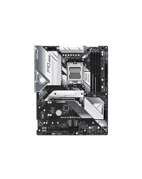 ASRock B650 Pro RS Processor family AMD Processor socket AM5 DDR5 DIMM Memory slots 4 Supported hard disk drive interfaces SATA3