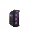 GENESIS IRID 505 ARGB Pc case, Midi tower, 2xUSB 3.0, 2xUSB 2.0, 2x Jack, Black