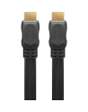 Goobay High Speed HDMI Flat Cable with Ethernet Black HDMI to HDMI 2 m