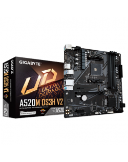Gigabyte A520M DS3H V2 Processor family AMD Processor socket AM4 DDR4 DIMM Memory slots 2 Number of SATA connectors 4 Chipset AM